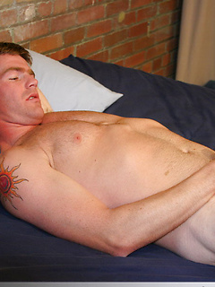 Shy brunette Douglas gets rid of his clothes and strokes his wiener by Nextdoor Buddies by Nextdoor Buddies image #8