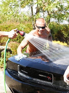 Muscular gay hunks have wild groupsex with well-endowed carwash boys by Nextdoor Buddies by Nextdoor Buddies image #5