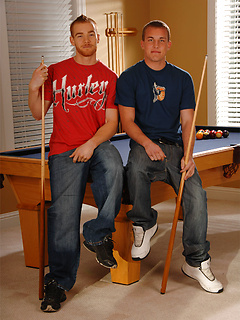 Horny gays James Jamesson and Alex Andrews fuck each other on a billiard table by Nextdoor Buddies by Nextdoor Buddies image #1