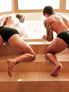 Male maids getting seduced and fucked by handsome boys in a gay orgy by Nextdoor Buddies by Nextdoor Buddies image #7