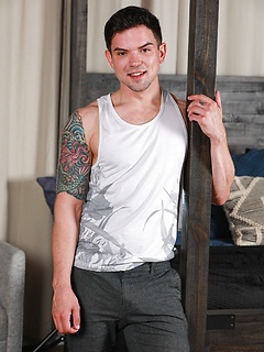 Inked gay hottie Dakota Payne screws feminine boy Alex Tate on the bed by Nextdoor Buddies by Nextdoor Buddies image #1