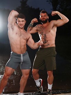 Gay bodybuilders Johnny Hill & Collin Simpson fuck anally at the gym by Nextdoor Buddies by Nextdoor Buddies image #11