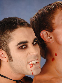 Kinky amateur gays Marcus Mojo and Samuel O'Toole fuck in vampire fetish sex by Nextdoor Buddies by Nextdoor Buddies image #15