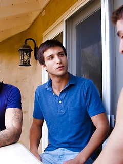 Cute gay boy Elliot Finn gets ass fucked by Carter Woods & Zane Williams by Nextdoor Buddies by Nextdoor Buddies image #7