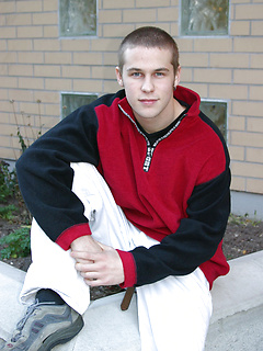 Blonde stud Jack posing butt naked with his huge dick in his hands by Nextdoor Buddies by Nextdoor Buddies image #2