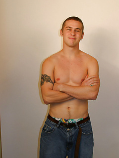 Blonde stud Jack posing butt naked with his huge dick in his hands by Nextdoor Buddies by Nextdoor Buddies image #14
