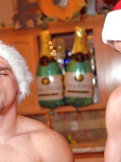 Gay next-door buddies having wild group anal sex & jerking off on Xmas by Nextdoor Buddies by Nextdoor Buddies image #20