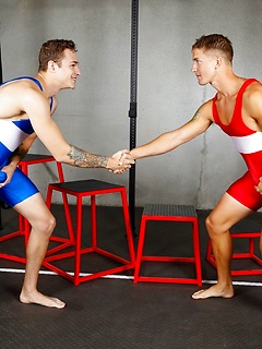 Gay wrestlers Brandon Anderson & Jayden Marcos anal fuck after the practice by Nextdoor Buddies by Nextdoor Buddies image #5