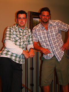 Amateur gays Lucas and Ricky M doff their plaid shirts and play an oral game by Nextdoor Buddies by Nextdoor Buddies image #1