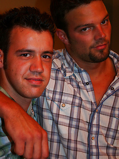 Amateur gays Lucas and Ricky M doff their plaid shirts and play an oral game by Nextdoor Buddies by Nextdoor Buddies image #2