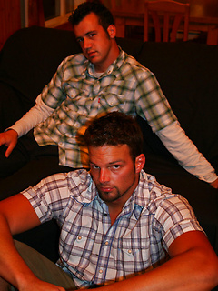 Amateur gays Lucas and Ricky M doff their plaid shirts and play an oral game by Nextdoor Buddies by Nextdoor Buddies image #3
