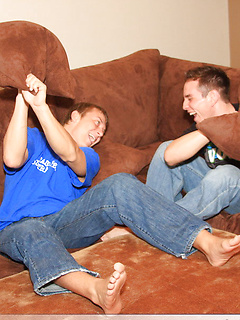 Handsome roommates Adam & Dylan McLovin wrestle before having anal sex by Nextdoor Buddies by Nextdoor Buddies image #1
