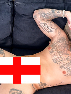 Young Straight Blond Stud Wanks his Rock Hard Uncut Cock & Squirts Cum Everywhere! by English Lads by English Lads image #1