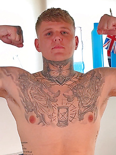 Young Straight Blond Stud Wanks his Rock Hard Uncut Cock & Squirts Cum Everywhere!