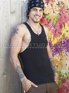 Acrobat Kreature Returns: Gardens Nude, 12 minute Nudist Fire Spinning, and Busts a Big Load! by Island Studs by Island Studs image #2