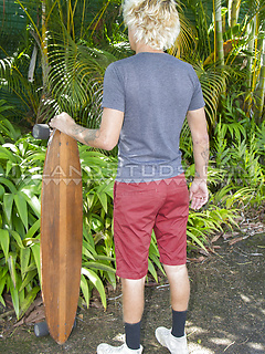 Surfer Dover is Back! Eats Cum, Swims, Dives, River of Piss, Opens Hairy Hole x4, Edges & Erupts in Hawaii! by Island Studs by Island Studs image #2