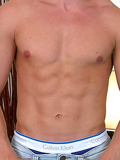Confident Muscular Blond Stripper Marcus Shows Off