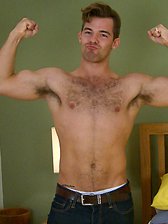 Straight Hairy Travis Shows off His Muscular & Ripped Body & Ultra Hard Uncut Cock! by English Lads by English Lads image #3