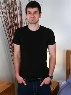 Tall & Hairy Straight Young Man Will Enjoys his 1st Man Blow Job & Explodes! by English Lads by English Lads image #1
