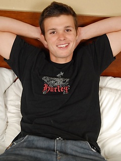 Smooth college guy Brady stroking his firm cock. by BF Collection by BF Collection image #2