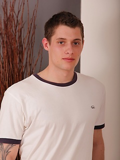 Sexy college guy Jace jerks off in front of the fireplace. by BF Collection by BF Collection image #1
