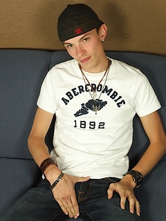 Cute college boy Danny Bowman jerking off on sofa. by BF Collection by BF Collection image #2