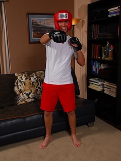 Jamie Aero masturbating after UFC practice. by BF Collection by BF Collection image #1