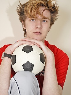 Smooth twink Ewan jerks off on his soccer ball. by BF Collection by BF Collection image #1