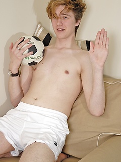 Smooth twink Ewan jerks off on his soccer ball. by BF Collection by BF Collection image #12