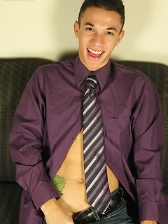 Sexy boy Christopher jerks off while wearing a tie. by BF Collection by BF Collection image #2