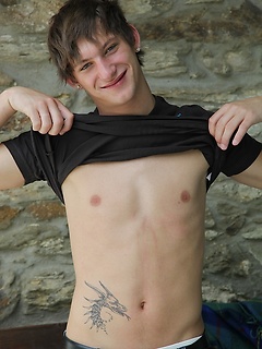Tattooed boy Myles gets cock at full attention for you! by BF Collection by BF Collection image #4