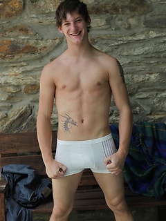 Tattooed boy Myles gets cock at full attention for you! by BF Collection by BF Collection image #5