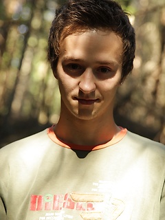 Twink Jake Palace jerking off in the woods. by BF Collection by BF Collection image #2