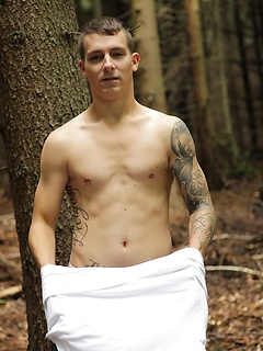 Peter Kone fucking his fleshlight out in the woods. by BF Collection by BF Collection image #3