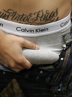 Peter Kone fucking his fleshlight out in the woods.