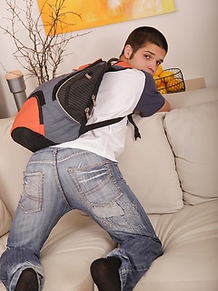 Johan Zarks uses his fleshlight after class.