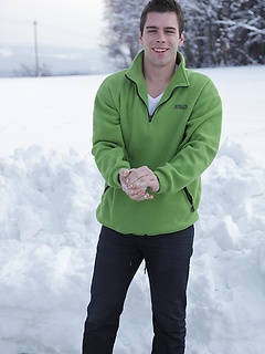 Matty Cole spreads his ass out in the winters day. by BF Collection by BF Collection image #1
