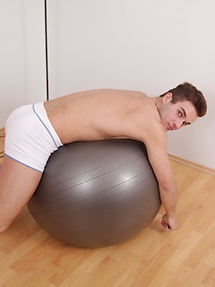 Fit John Henry busts his nut over the Swedish ball. by BF Collection by BF Collection image #9