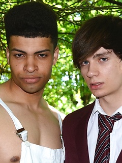 Hot, Fun-Lovin' Schoolboy Picks Up A Big-Dicked Gardener For A Raw Fuck In The Woods! by Staxus by Staxus image #7