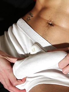Skinny dude Sky James wanking off his dick by Hard Brit Lads by Hard Brit Lads image #4