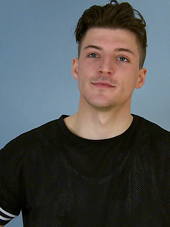 Young Rugby Player Jasper Shows Off His Muscled Body, Thick Uncut Cock and Massive Cumshot!