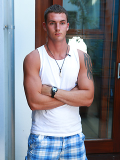 Tall & Hairy Young Straight Stud Leo gets his 1st Man Blow Job & Shoots Every Where! by English Lads by English Lads image #1