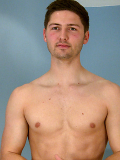 Straight Young Footballer John Shows Off His Muscles & Hard Uncut Cock and Cums Twice!