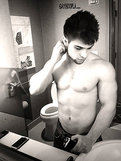 19 yo Zach Rode jock shows his perfect muscled body by Gayhoopla by Gayhoopla image #15