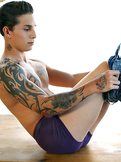 Colby London  strokes dick