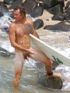 Kip is Back! Hung Blond Nudist Surfer Jerks Off on a Beach in Hawaii! by Island Studs by Island Studs image #9