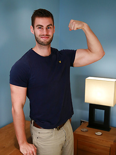 Muscular & Tall Tom Gets his 1st Manhandling by English Lads by English Lads image #1