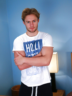 Handsome Straight Lad Aaron Shows His Body & Bum and has a Cum Explosion! by English Lads by English Lads image #1