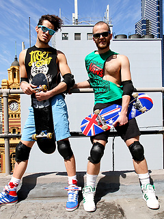 Australian mates Jet and Jay - Naked and fucking in the city by Bentley Race by Bentley Race image #1