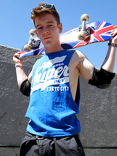 Red headed Aussie - Cody James naked on the roof by Bentley Race by Bentley Race image #3